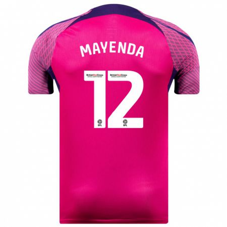 Kandiny Uomo Maglia Eliezer Mayenda #12 Porpora Kit Gara Away 2023/24 Maglietta