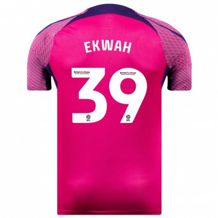 Kandiny Hombre Camiseta Pierre Ekwah #39 Morado 2ª Equipación 2023/24 La Camisa