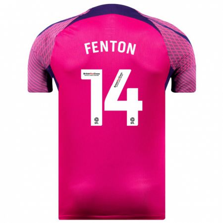 Kandiny Hombre Camiseta Natasha Fenton #14 Morado 2ª Equipación 2023/24 La Camisa