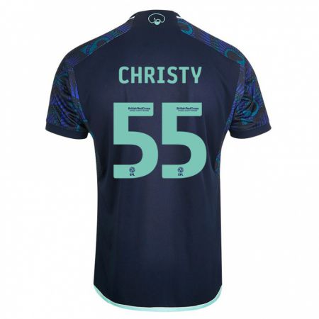 Kandiny Uomo Maglia Harry Christy #55 Blu Kit Gara Away 2023/24 Maglietta