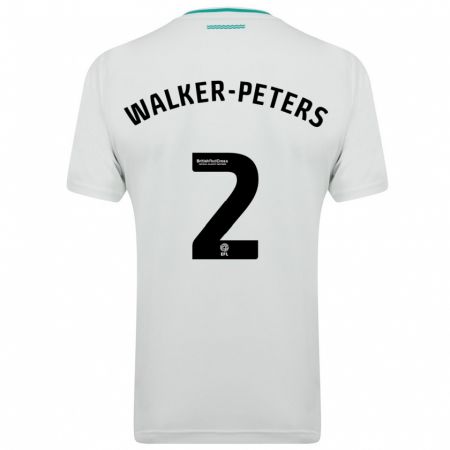 Kandiny Uomo Maglia Kyle Walker-Peters #2 Bianco Kit Gara Away 2023/24 Maglietta