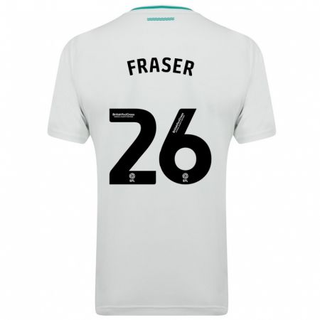 Kandiny Hombre Camiseta Ryan Fraser #26 Blanco 2ª Equipación 2023/24 La Camisa