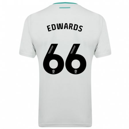 Kandiny Uomo Maglia Diamond Edwards #66 Bianco Kit Gara Away 2023/24 Maglietta