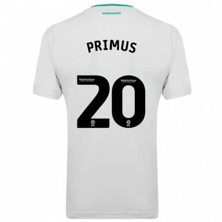 Kandiny Uomo Maglia Atlanta Primus #20 Bianco Kit Gara Away 2023/24 Maglietta