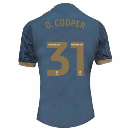 Kandiny Uomo Maglia Oliver Cooper #31 Verde Acqua Scuro Kit Gara Away 2023/24 Maglietta