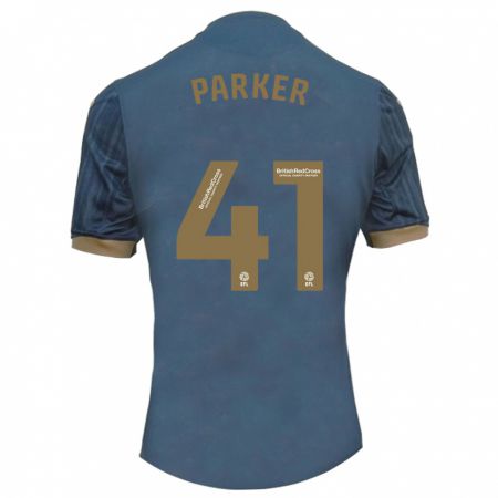 Kandiny Uomo Maglia Sam Parker #41 Verde Acqua Scuro Kit Gara Away 2023/24 Maglietta