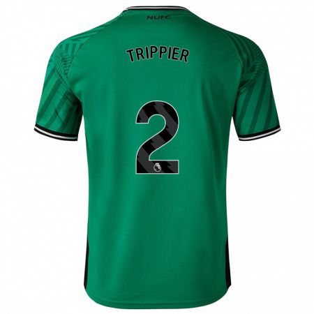 Kandiny Herren Kieran Trippier #2 Grün Auswärtstrikot Trikot 2023/24 T-Shirt Österreich