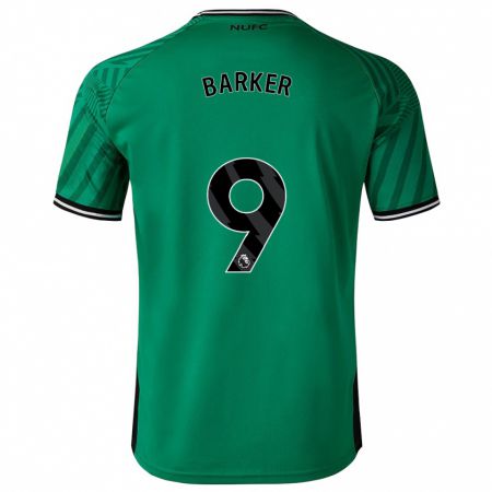 Kandiny Uomo Maglia Katie Barker #9 Verde Kit Gara Away 2023/24 Maglietta