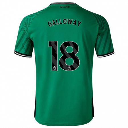 Kandiny Uomo Maglia Bridget Galloway #18 Verde Kit Gara Away 2023/24 Maglietta