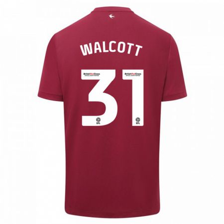 Kandiny Uomo Maglia Malachi Fagan-Walcott #31 Rosso Kit Gara Away 2023/24 Maglietta