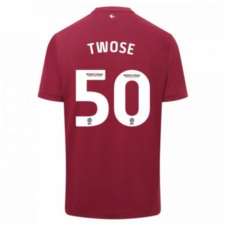 Kandiny Uomo Maglia Cody Twose #50 Rosso Kit Gara Away 2023/24 Maglietta