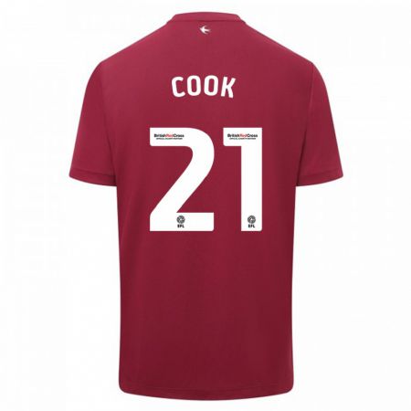 Kandiny Herren Mikayla Cook #21 Rot Auswärtstrikot Trikot 2023/24 T-Shirt Österreich