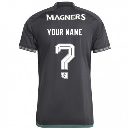 Kandiny Uomo Maglia Il Tuo Nome #0 Nero Kit Gara Away 2023/24 Maglietta