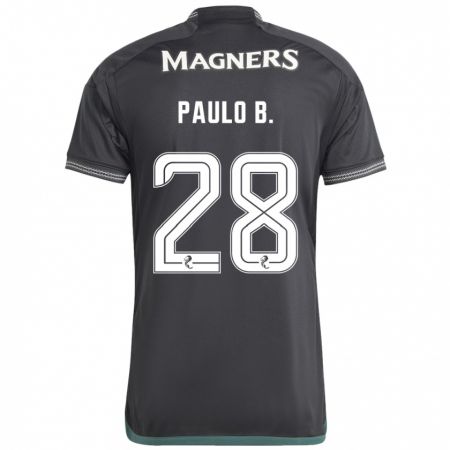 Kandiny Uomo Maglia Paulo Bernardo #28 Nero Kit Gara Away 2023/24 Maglietta