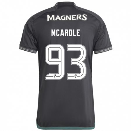 Kandiny Uomo Maglia Sean Mcardle #93 Nero Kit Gara Away 2023/24 Maglietta