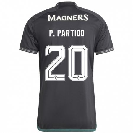 Kandiny Uomo Maglia Paula Partido #20 Nero Kit Gara Away 2023/24 Maglietta