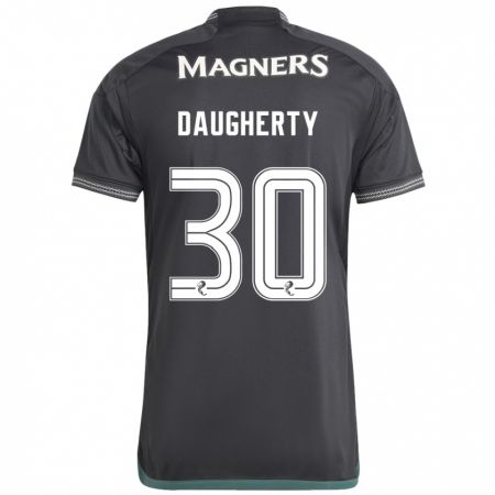 Kandiny Herren Kelsey Daugherty #30 Schwarz Auswärtstrikot Trikot 2023/24 T-Shirt Österreich