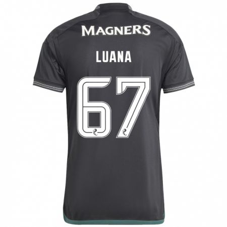 Kandiny Herren Luana Muñoz #67 Schwarz Auswärtstrikot Trikot 2023/24 T-Shirt Österreich