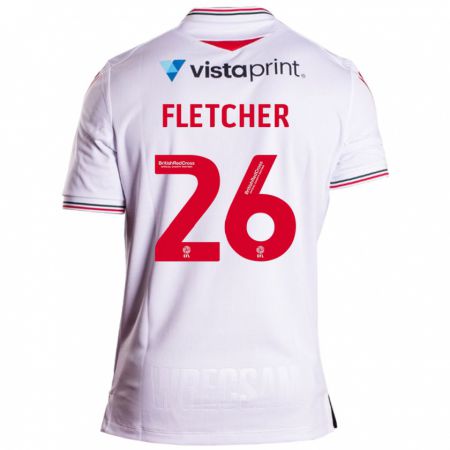 Kandiny Uomo Maglia Steven Fletcher #26 Bianco Kit Gara Away 2023/24 Maglietta