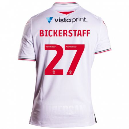 Kandiny Uomo Maglia Jake Bickerstaff #27 Bianco Kit Gara Away 2023/24 Maglietta