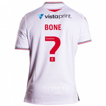 Kandiny Uomo Maglia Kai Bone #0 Bianco Kit Gara Away 2023/24 Maglietta