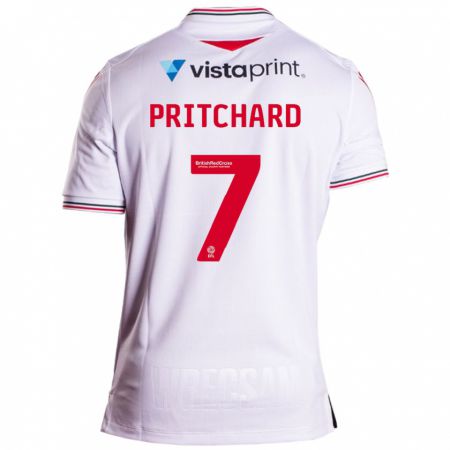 Kandiny Uomo Maglia Rebecca Pritchard #7 Bianco Kit Gara Away 2023/24 Maglietta