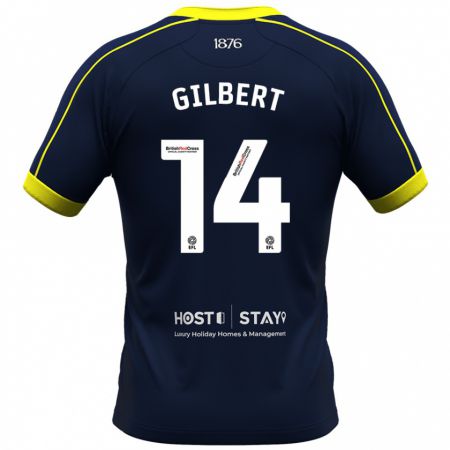 Kandiny Herren Alex Gilbert #14 Marine Auswärtstrikot Trikot 2023/24 T-Shirt Österreich