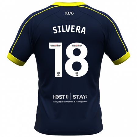 Kandiny Uomo Maglia Sam Silvera #18 Marina Militare Kit Gara Away 2023/24 Maglietta