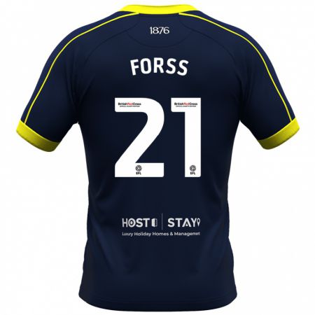 Kandiny Herren Marcus Forss #21 Marine Auswärtstrikot Trikot 2023/24 T-Shirt Österreich