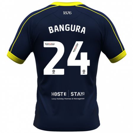 Kandiny Uomo Maglia Alex Bangura #24 Marina Militare Kit Gara Away 2023/24 Maglietta