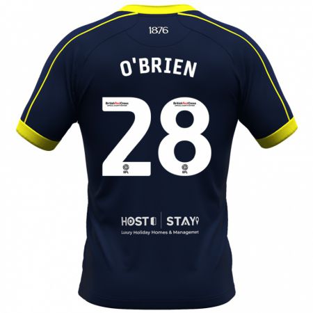 Kandiny Herren Lewis O'brien #28 Marine Auswärtstrikot Trikot 2023/24 T-Shirt Österreich