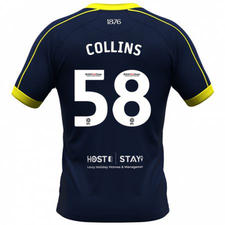 Kandiny Uomo Maglia Sam Collins #58 Marina Militare Kit Gara Away 2023/24 Maglietta