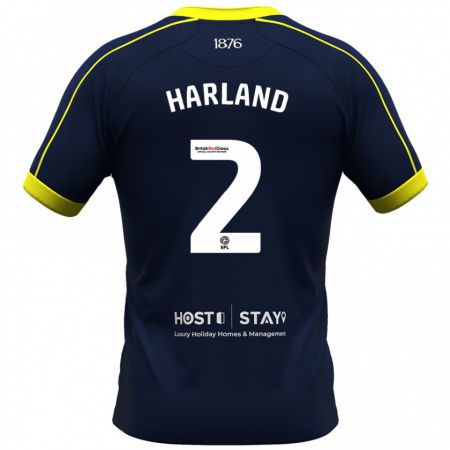 Kandiny Herren Jane Harland #2 Marine Auswärtstrikot Trikot 2023/24 T-Shirt Österreich