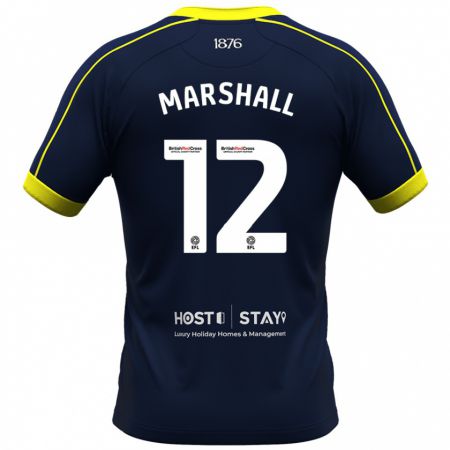 Kandiny Herren Eve Marshall #12 Marine Auswärtstrikot Trikot 2023/24 T-Shirt Österreich