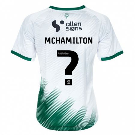 Kandiny Uomo Maglia Toni Mchamilton #0 Bianco Kit Gara Away 2023/24 Maglietta