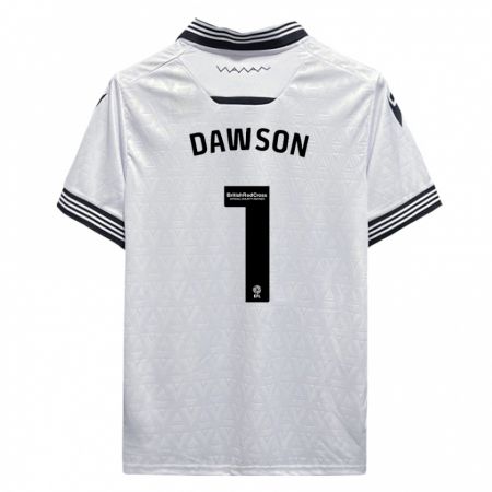 Kandiny Uomo Maglia Cameron Dawson #1 Bianco Kit Gara Away 2023/24 Maglietta