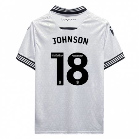 Kandiny Uomo Maglia Marvin Johnson #18 Bianco Kit Gara Away 2023/24 Maglietta