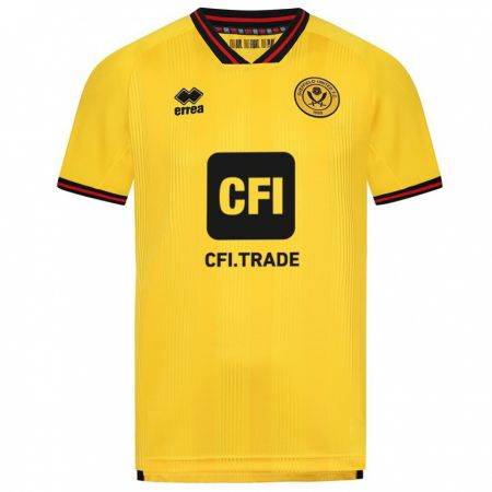 Kandiny Hombre Camiseta Tara Bourne #6 Amarillo 2ª Equipación 2023/24 La Camisa