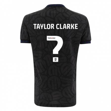 Kandiny Uomo Maglia Omar Taylor-Clarke #0 Nero Kit Gara Away 2023/24 Maglietta