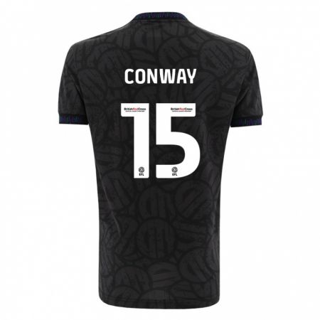 Kandiny Męski Tommy Conway #15 Czarny Wyjazdowa Koszulka 2023/24 Koszulki Klubowe