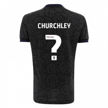 Kandiny Uomo Maglia Kai Churchley #0 Nero Kit Gara Away 2023/24 Maglietta