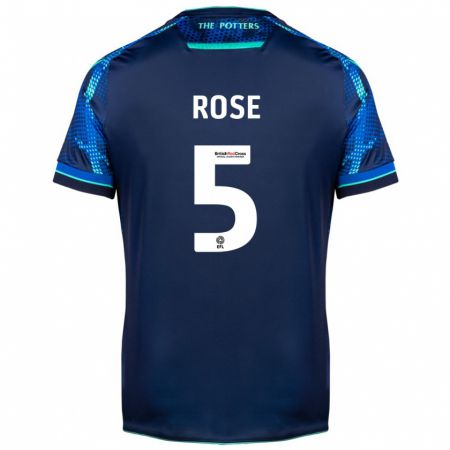 Kandiny Hombre Camiseta Michael Rose #5 Armada 2ª Equipación 2023/24 La Camisa