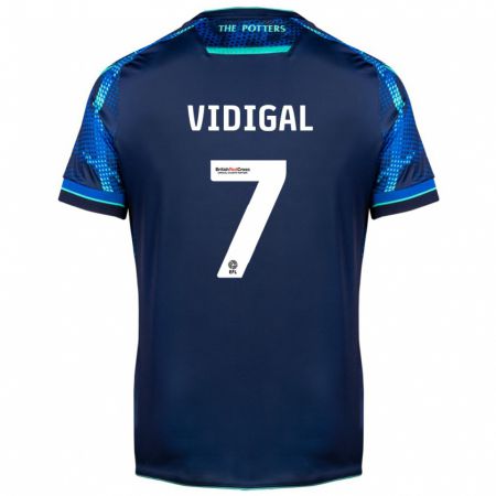 Kandiny Hombre Camiseta André Vidigal #7 Armada 2ª Equipación 2023/24 La Camisa