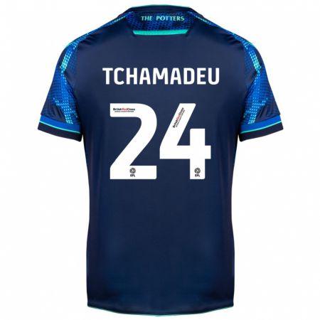 Kandiny Hombre Camiseta Junior Tchamadeu #24 Armada 2ª Equipación 2023/24 La Camisa