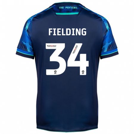 Kandiny Herren Frank Fielding #34 Marine Auswärtstrikot Trikot 2023/24 T-Shirt Österreich