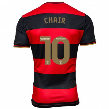 Kandiny Uomo Maglia Ilias Chair #10 Nero Rosso Kit Gara Away 2023/24 Maglietta