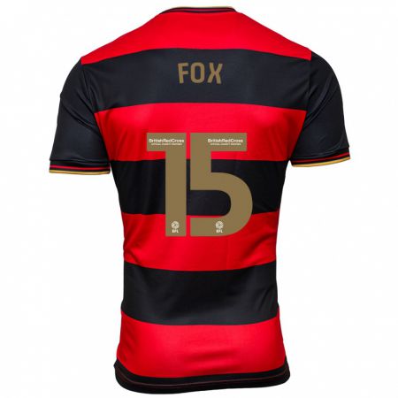 Kandiny Herren Morgan Fox #15 Schwarz Rot Auswärtstrikot Trikot 2023/24 T-Shirt Österreich