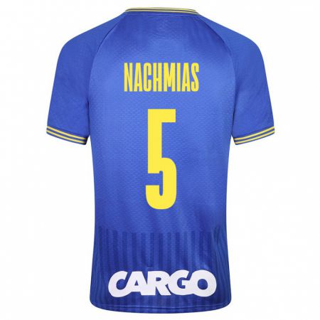 Kandiny Hombre Camiseta Idan Nachmias #5 Azul 2ª Equipación 2023/24 La Camisa