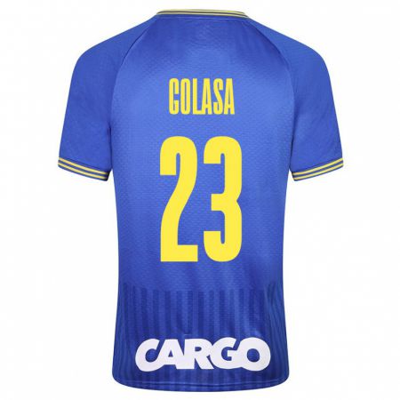 Kandiny Heren Eyal Golasa #23 Blauw Uitshirt Uittenue 2023/24 T-Shirt België