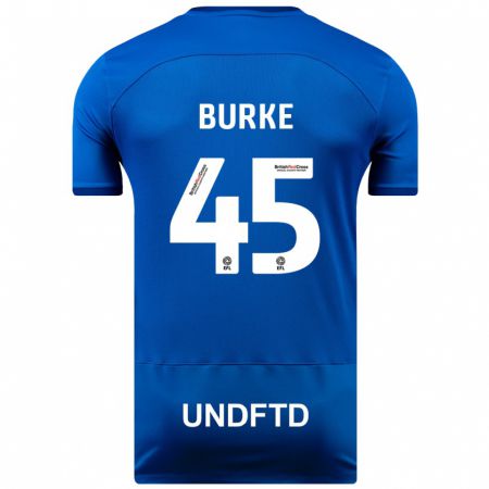 Kandiny Donna Maglia Oliver Burke #45 Blu Kit Gara Home 2023/24 Maglietta